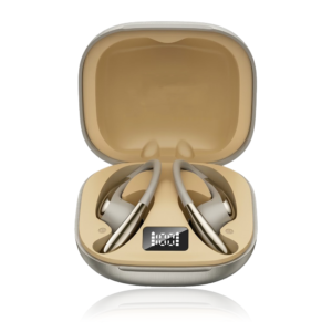 Open Ear Sport Wireless Earbuds with Earhooks and Digital LED Display