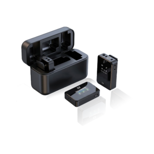 Dual Wireless ENC Lavalier Microphone System with iPhone Lightning & Type-C Connectors