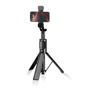 Integrated Tripod and Selfie Stick with Wireless Bluetooth Remote