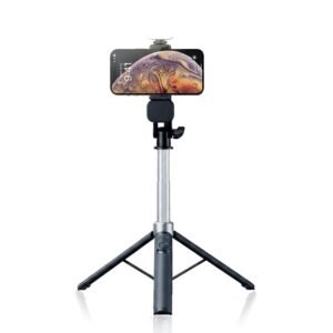 Integrated Tripod Selfie Stick with Detachable Wireless Remote